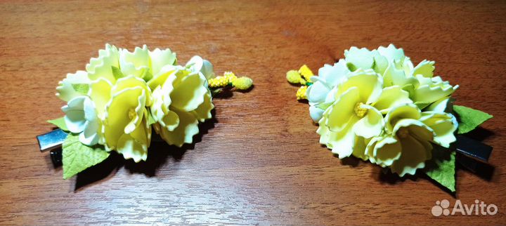 Заколка для волос ручной работы