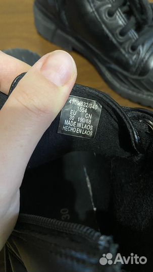 Zara ботинки кожа для мальчика