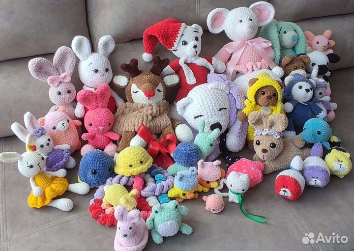 Мягкие игрушки ручной работы, амигуруми
