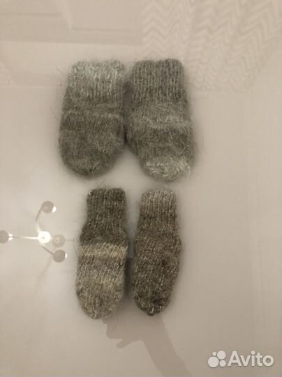 Варежки из шерсти