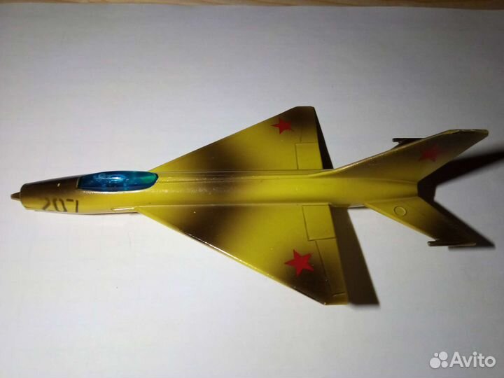 Модель военного самолёта Миг СССР, игрушка