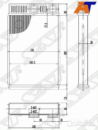 Радиатор отопителя салона chevrolet cruze, chevrol