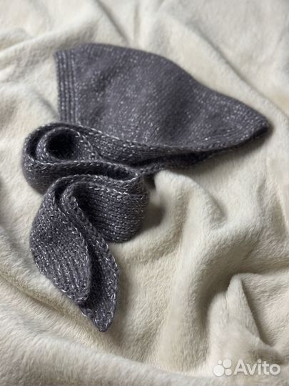 Вязаная косынка-капюшон