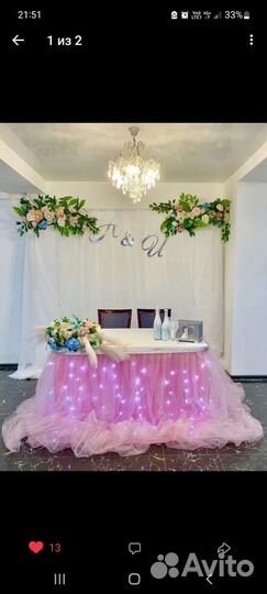 Свадебный декор в аренду