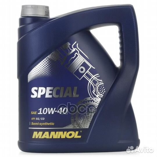 Масло моторное 10W40 mannol 4л полусинтетика Sp