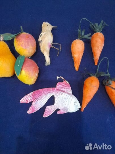 Елочные игрушки ватные