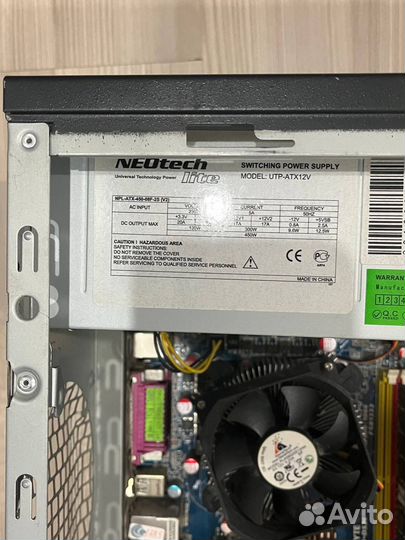 Материнская плата ga-p35-ds3l + проц + бп