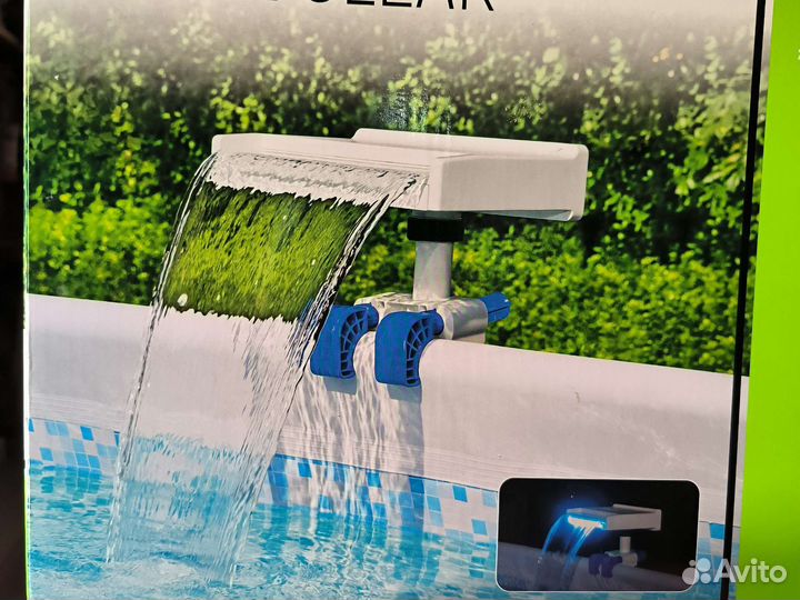 Водопад для бассейна с цветной Led подсветкой
