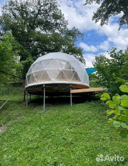 Зимний геокупол D5. Шатер для глэмпинга. Юрта