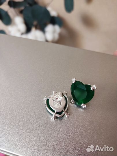 Серьги Tous тоус сердце