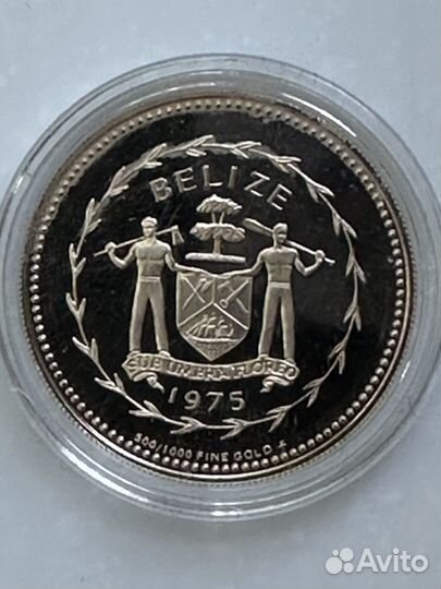 Монета Белиз Золото