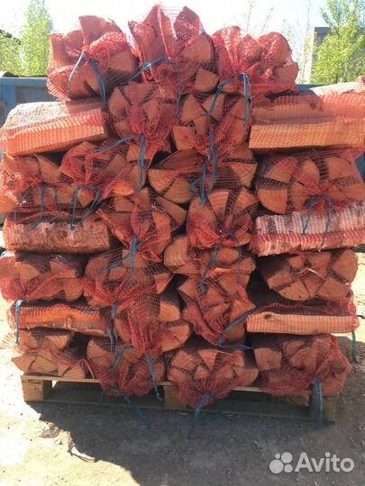 Дрова в сетках