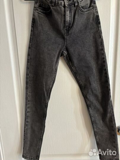 Джинсы skinny fit темно серые