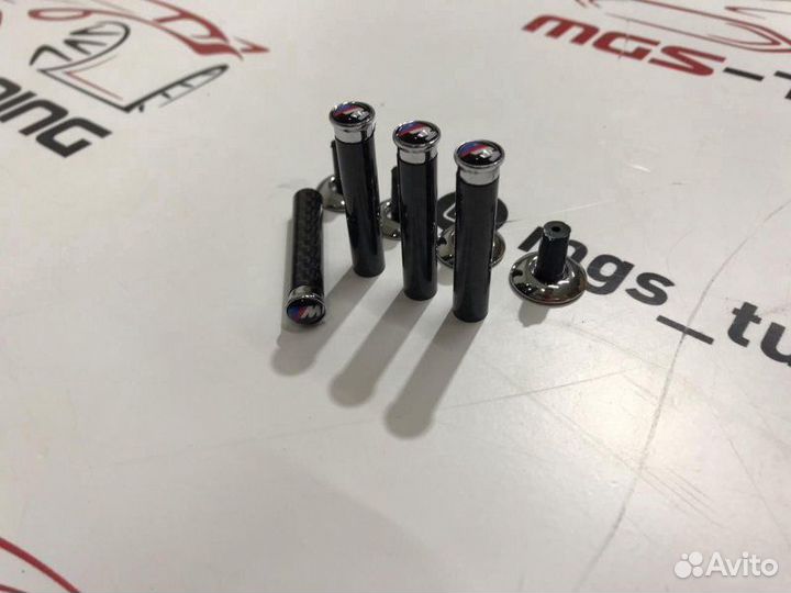 Наконечники кнопок блокировки дверей BMW Карбон