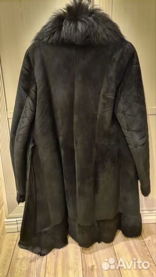 Дубленка женская зимняя 46