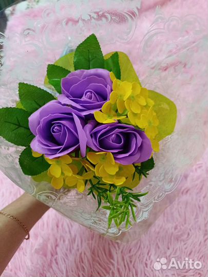 Букет цветов из мыла