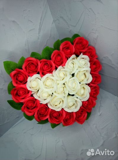 Сердце из роз