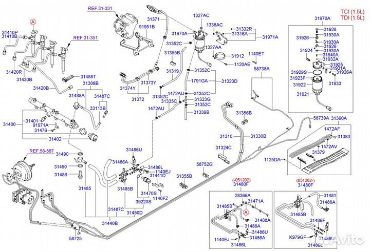 Фильтр топливный /sorento с 03.2006г (H167 с резьб