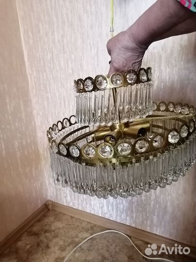 Продам хрустальную люстру времен СССР