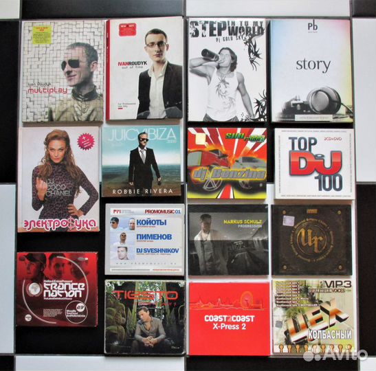 CD-диски сборники клубной музыки транс хаус