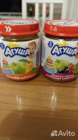 Детское питание пюре фруктовое