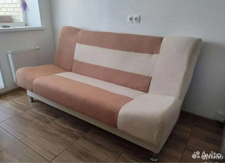 Диван-книжка Лодочка астра бежево-коричневый