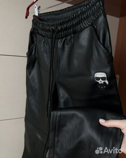 Кожаные брюки детские