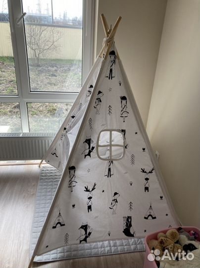 Вигвам детский с ковриком