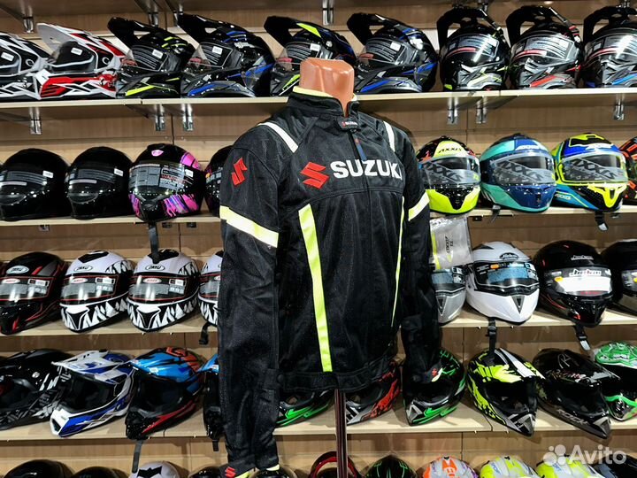 Куртка с защитой легкая suzuki на мото