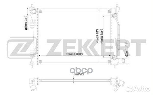 Радиатор охл. дв. Hyundai Accent IV 10- i20 12