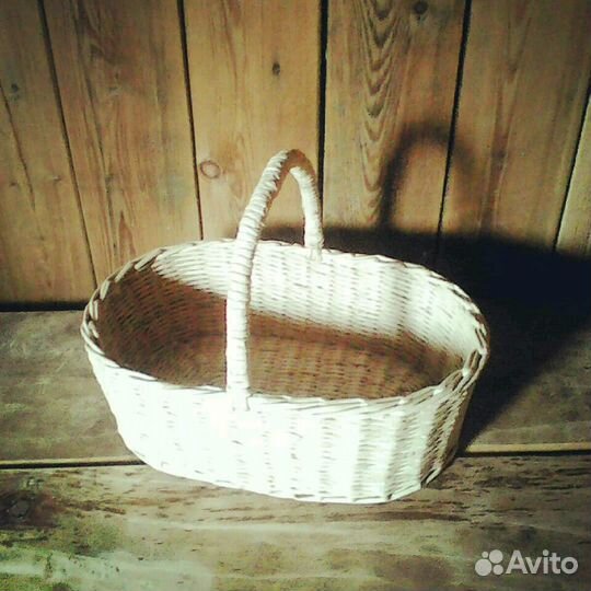 Корзина из бумажной лозы