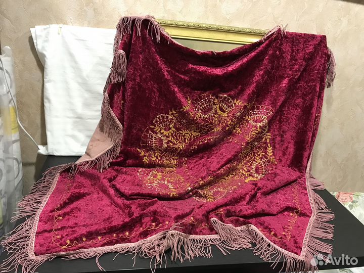 Плюшевая скатерть СССР