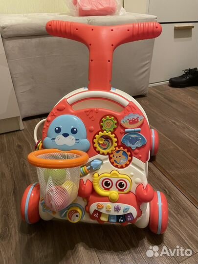 Каталка ходунки+столик babyGo 2в1
