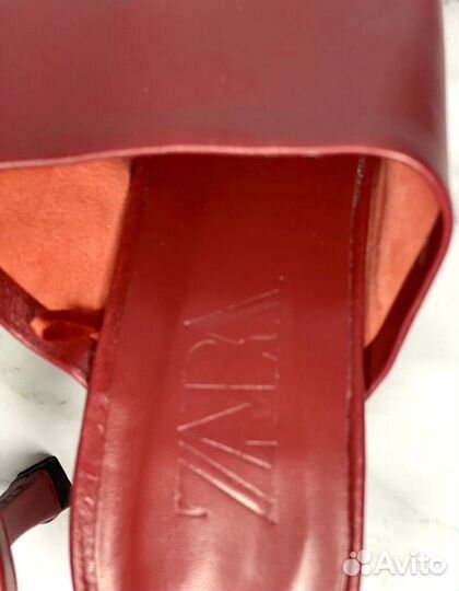 Мюли женские Zara 39 размер натуральная кожа