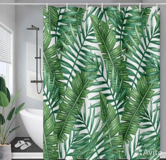 Шторка для ванной тканевая