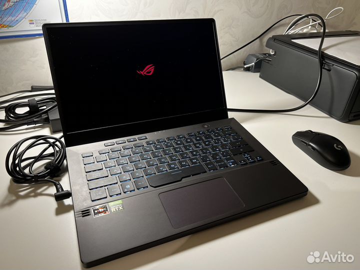 Ноутбук Asus ROG Zephyrus G14 ga401qm-K2100T серый