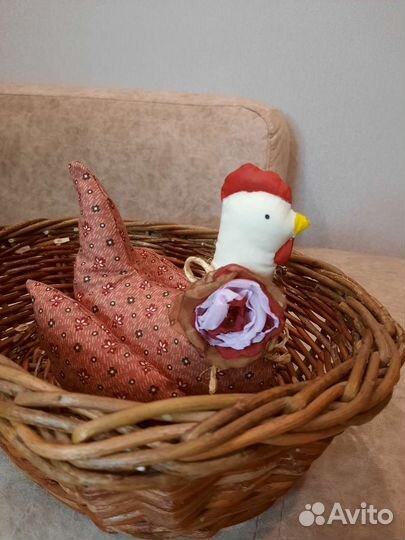 Курочка пасхальная,декор,игрушки мягкие