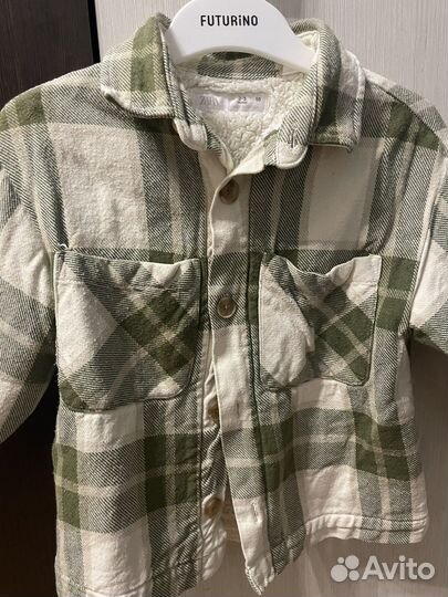 Детская рубашка в клетку