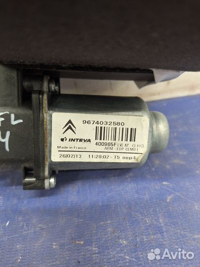 Моторчик стеклопод перед лев Citroen C4 Picasso