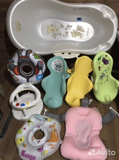 Ванночка, горка, круг, стульчик для купания