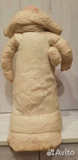 Дед мороз ватный пласмассовая снегурка СССР