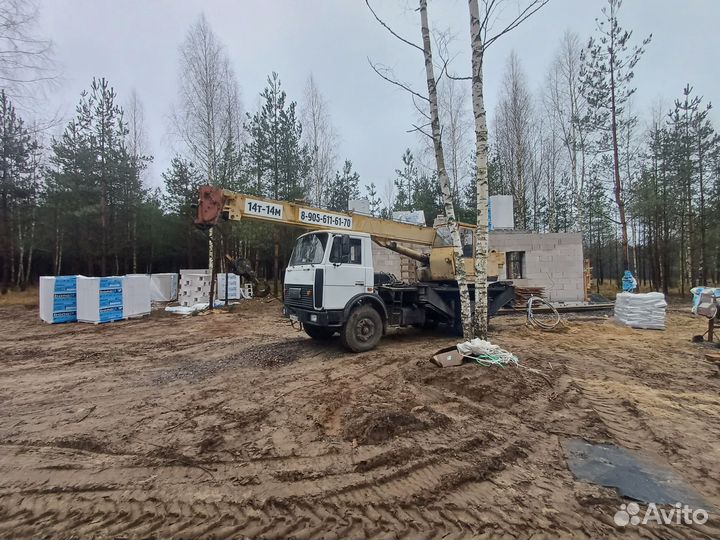 Услуги автокрана14т 14м