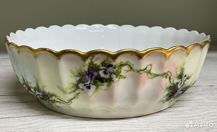 Большое антикварное блюдо. Limoges