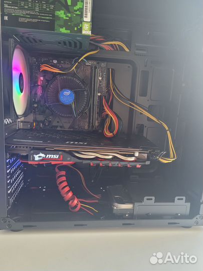 Компьютер игровой core i3 9100f/GTX 1060 6GB