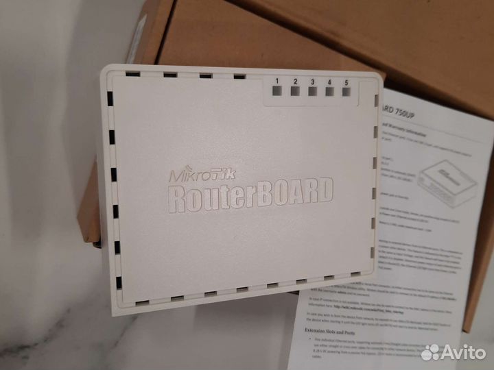 Маршрутизатор mikrotik rb750up