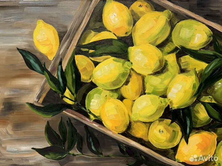Картина «Лимоны», холст, масло