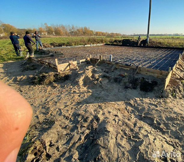 Льем фундаменты