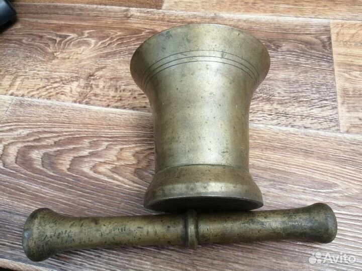 Ступка с пестиком латунь