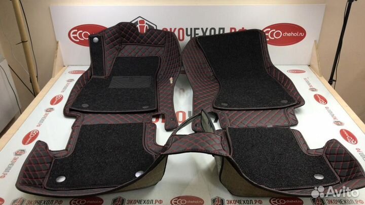 3D Коврики BMW Салон Багажник из Экокожи