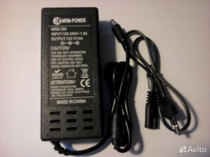 Адаптер 12 вольт 8а блок питания универсальный
